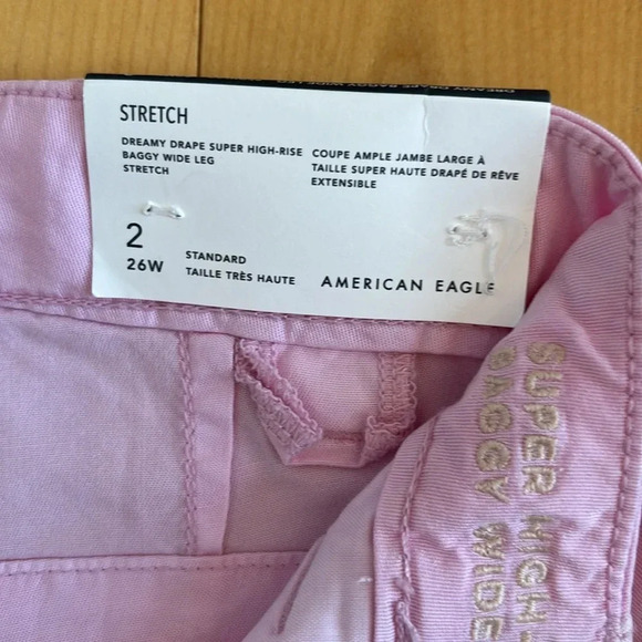 AE | Dreamy Drape Super High-Waisted Cargo Baggy Wide Leg Pants - Picture 5 of 7